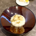 VANNO - リゾット 鮑のフリット その肝のソース