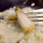 VANNO - リゾット 鮑のフリット その肝のソース