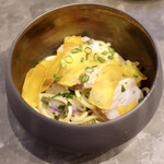 VANNO - 自家製スパゲッティーニ 寒鰤・自家製唐墨・紫大根のアーリオ・オーリオ