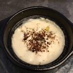 VANNO - 牡蠣と根セロリスープのココットヴァポーレ ケッパー風味