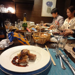 キャトルラパン - 阿波尾鶏とフォアグラソテー、ジャガイモグラタン添え。　天狗さんが。。♡♡ 　うひょぉっ‼　←内輪ネタ。