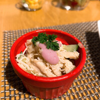 中国料理 「王朝」 ヒルトン東京 - ③蒸し鶏の山椒入り塩麴ソース