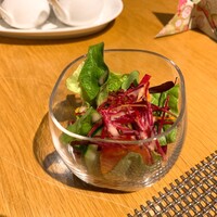 中国料理 「王朝」 ヒルトン東京 - ①彩りサラダいちごドレッシング