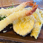 そば草香 - 天ぷらは舞茸と海老が好き♡