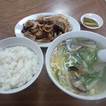 仙龍 - 仙龍　レバー炒め+ライス+玉子スープ