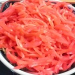 吉野家 - 紅生姜投入後牛丼♪