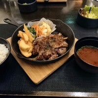 銀座あしべ - 炭焼きカットステーキランチ