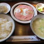 レストランふじね - ハムエッグセット！