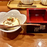 高鮨 - とろ豆腐と汲み上げ湯葉と新年恒例の樽酒