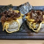 個室接待・打ちたて蕎麦 永山 - 牛トロの蕎麦寿司 ¥769