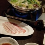 Shirokiya - 豚しゃぶしゃぶのお肉は豚バラ