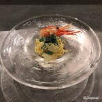 カーサ・デル・チーボ - ﾎﾞﾀﾝ海老とｷｬﾋﾞｱの冷製ｽﾊﾟｹﾞﾃｨｰﾆ