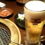 ワンカルビ 朝霧店 - 生ビール