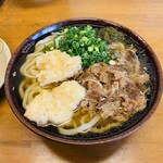 てうち庵 - 肉とり天うどん４２０円（税込）