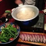 とりどり - コース〆の鰤しゃぶ(^ ^)