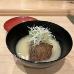 鮨 むらやま - 肉！？と思いきや鮪のカマと聖護院蕪♡京都の白味噌が優しい…♡