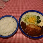 れすとらん牛舎 - ポークソテー定食、1,400円。