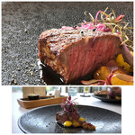 MAISON LAFITE - ＊ナイフがスッと入る柔らかさで、火入れも秀逸。とても美味しいステーキ。 赤ワインソースの味わいも他店とは一線を画し美味しいこと。