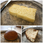 MAISON LAFITE - パンは3種類頂きました。「フォッカチャ」「ブリオッシュ」「カンパーニュ」。どれも美味。