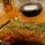 やきやき鉄板グリル ひまわり - 生ビール＆三津浜焼き