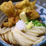 たけうちうどん店 - 鶏天ぶっかけうどん