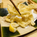 Ika Sushi Dainingu Sensuke - イカ刺しの残りで天ぷら…お寿司もお願いしてたはずだけど笑