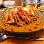 餃子そして焼味 巣王 - 渡蟹咖喱飯(1,200円)