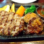 Suehirokan - スエヒロハンバーグ＆サガリカットステーキ セット　2178円