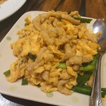 珉珉 - 豚肉と卵とニラ炒め
