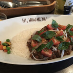 ハイ，ハウ アー ユー - キーマカレー  イタリアントッピング