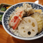 明月庵 ぎんざ 田中屋 - 季節の野菜天丼