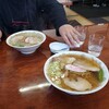 匠屋 - 佐野ラーメン大盛り奥が塩ラーメン