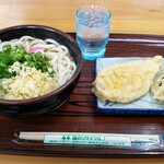 501UDON - かけうどん(大)、とり天、なす天