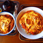 三八屋 - カツ丼の大盛りはかなり多いですよ！