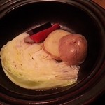 ハンバーグファクトリー - ハンバーグの選択野菜、タジン鍋蒸し