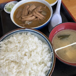 永井食堂 - 神の領域のもつ煮定食