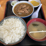 永井食堂 - もつ煮定食（世界一美味い）