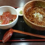 Edosoba Kichiji - づけ丼セット1200円(税込)