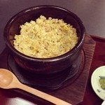 Washoku Dou Hanatsuduri - コースＢの石焼チャーハン