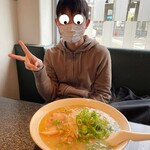薩摩っ子ラーメン - 料理写真:息子とラーメン大