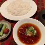 ステーキ すず屋 - 御飯