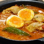 マイカリー食堂 - ごろごろチキンのチリトマトカレー並中辛690円