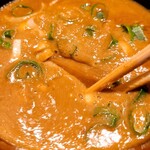 中華蕎麦 とみ田 - つけ汁拡大