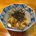 鳥料理もりや - とりわさ（800円） 2012/11