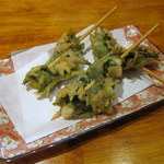 鳥料理もりや - 大葉揚げ 2012/11