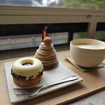 菓子・茶房 チェカ - チェカのティラミス、和栗のモンブラン、カフェラテ