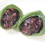 冨士屋本店 - 【2022.01】よもぎ餅(カット断面)