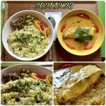 スプーンソング - マダイのマラバール風(カレー)ときのこプラオセット