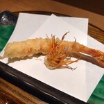 Meieki Sushi Amano - 車海老の天ぷら