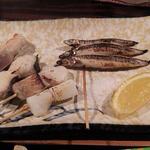 薄伽梵 - 魚の串焼き　盛り合わせ（5本）